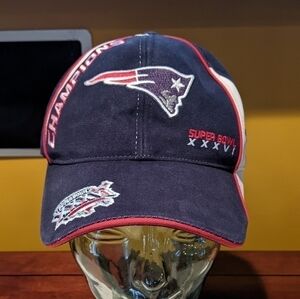 Superbowl XXXVI Champions NFL New England Patriots Reebok Hat Cap Adjustable